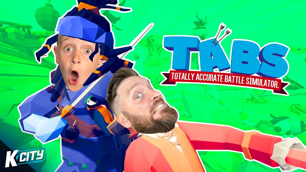 DAD vs SON in TABS! (ALL MAPS!) K-CITY GAMING