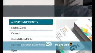 UPS Store 25% Off Online Print Products TV Commercial