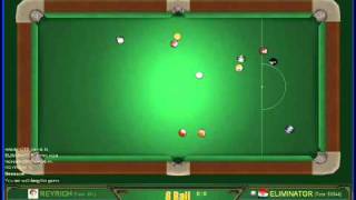 Eliminator vs Reyrich in 2D 8 Ball Pool tournemet on 8-16-10
