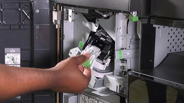 How to replace the staples in a Toshiba Copier