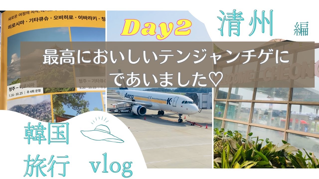 ＜韓国・清州旅Vlog＞2日目　雨でも遊べる清州の歩き方｜地元グルメ| Cheongju・Korea