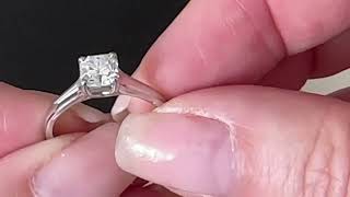 Tiffany &amp; Co 0.82ct Lucida diamond 950 Platinum Ring...  Oh. My.