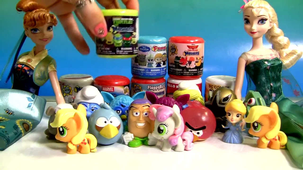 FASHEMS vs. MASHEMS Disney Princess LPS MLP Marvel Pixar Frozen Birds Smurfs Moshi SURPRISE