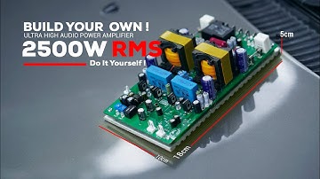 Amazing Power Amplifier Class-D D2K Fullbridge  build in SMD