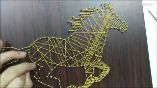 Installation tutorial For String Art Kit （Horse）