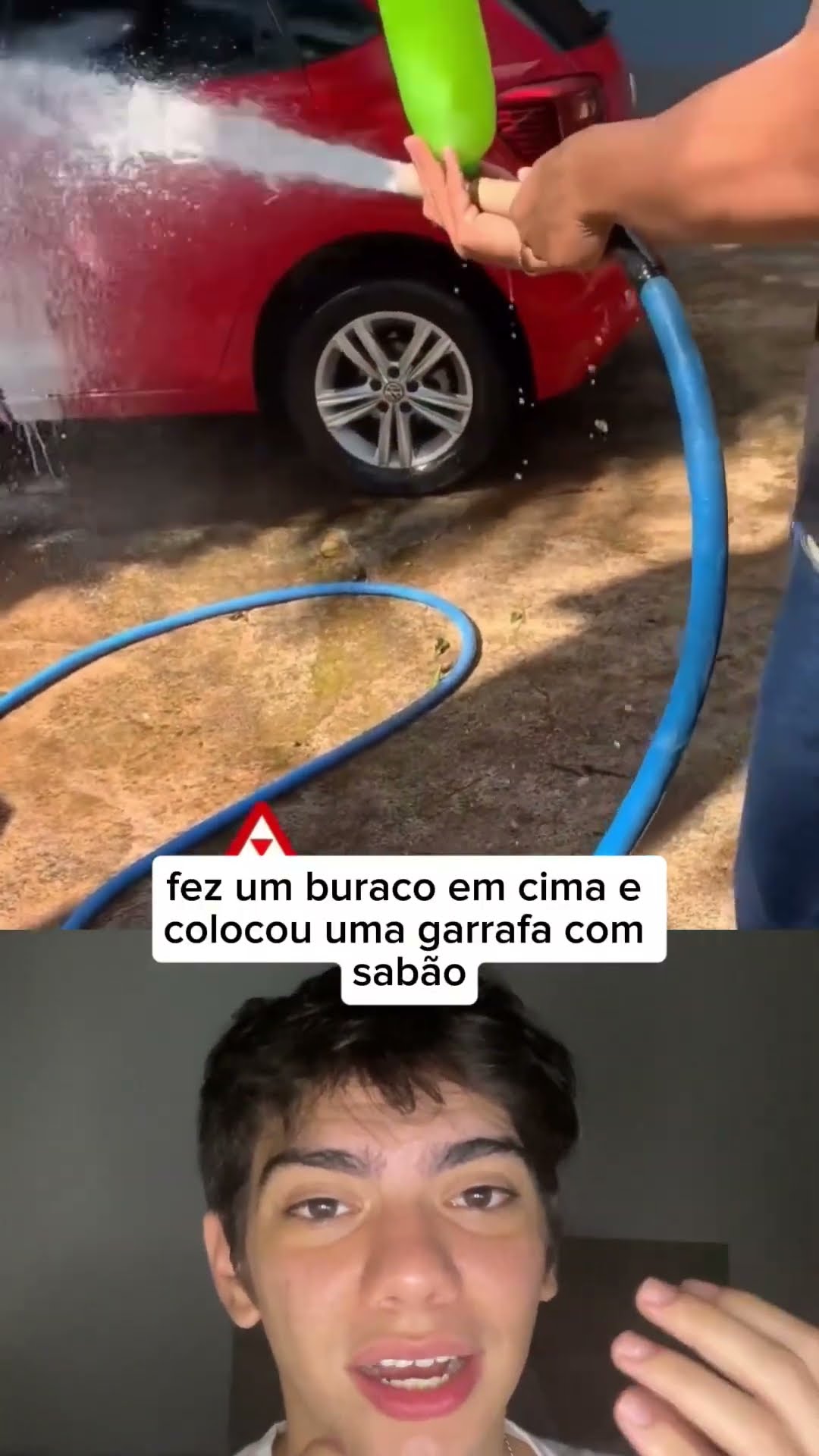 Esse truque faz a lavagem do carro ser mais rápida e econômica! ?? Você já tinha visto isso?