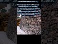 Gabion retaining wall #construction