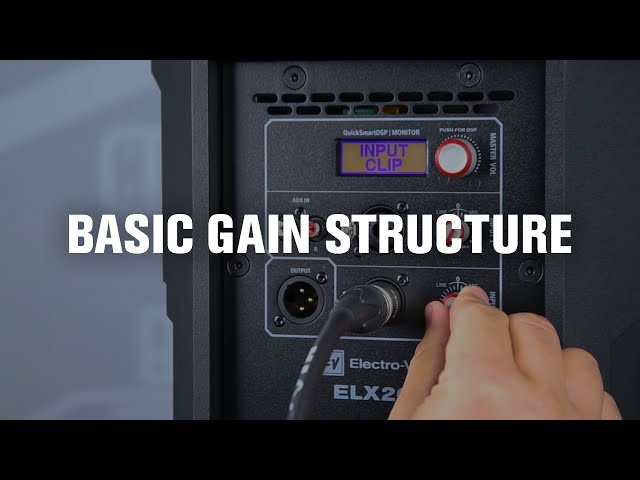 A guide to basic gain structure when using Electro-Voice portable 
