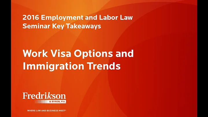 Debra Schneider - Work Visa Options and Immigratio...