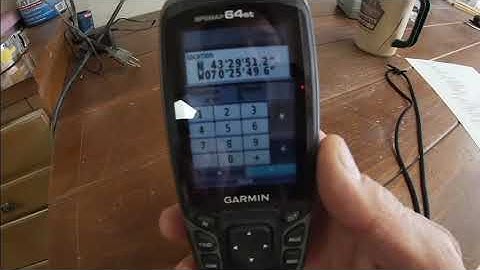 Garmin 64st waypoints