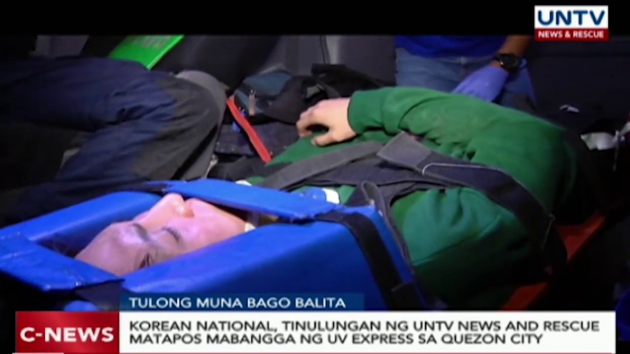 Korean national, tinulungan ng UNTV Rescue matapos mabangga ng UV ...