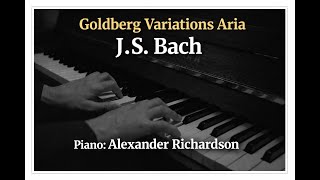J.s. Bach, Dberg Variations, Aria Alexander Richardson Piano