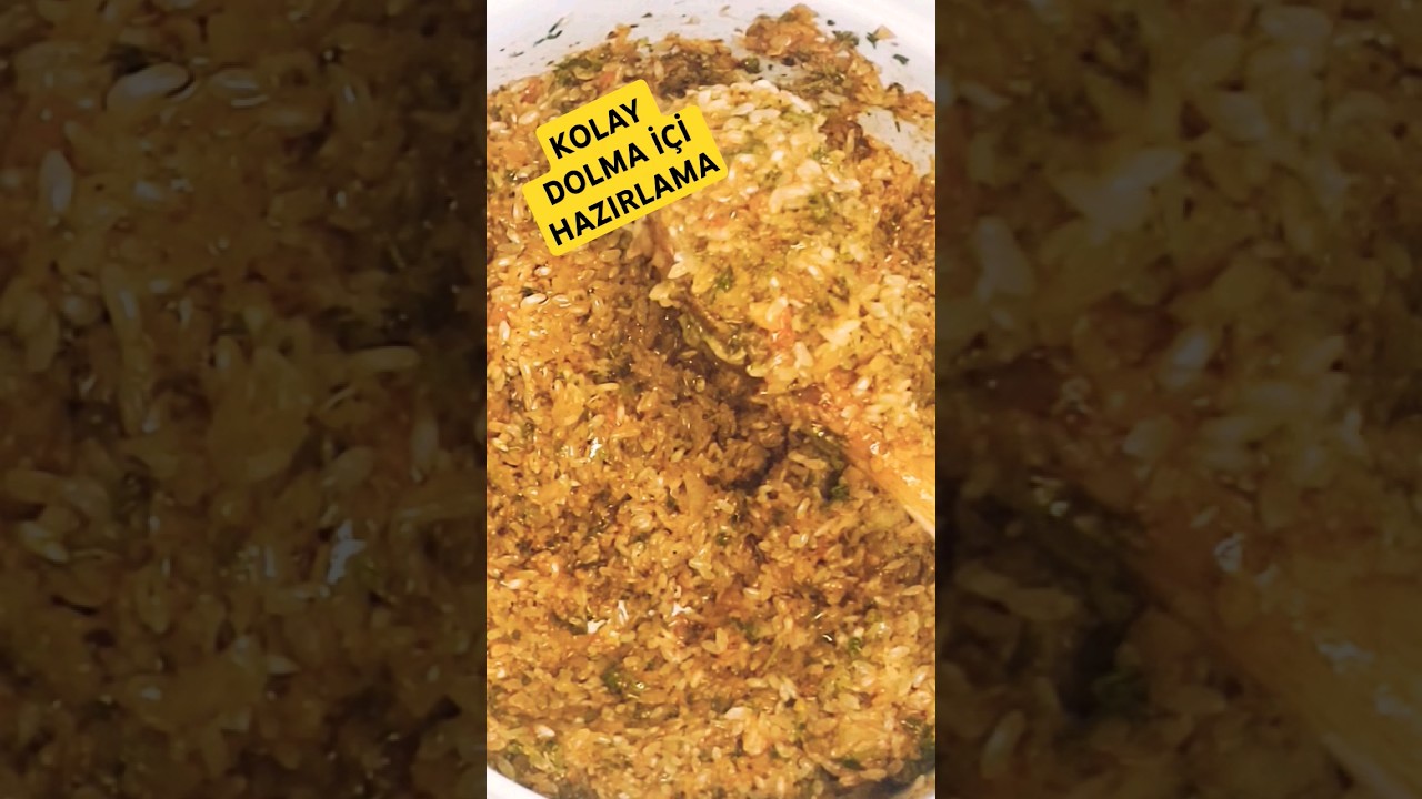 ????İşte o pratik ve lezzetli DOLMA İÇİ???? #pratiktarifler #yemektarifleri #dolmaiçi #dolmatarifi #shorts