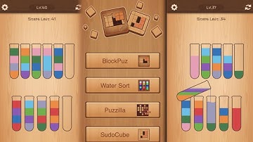 Blockpuz Water Sort Gameplay walkthrough iOS Android Puzzle