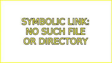 Ubuntu: Symbolic Link: No such file or directory