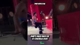 D4vds FAILED backflip at Coachella 2025