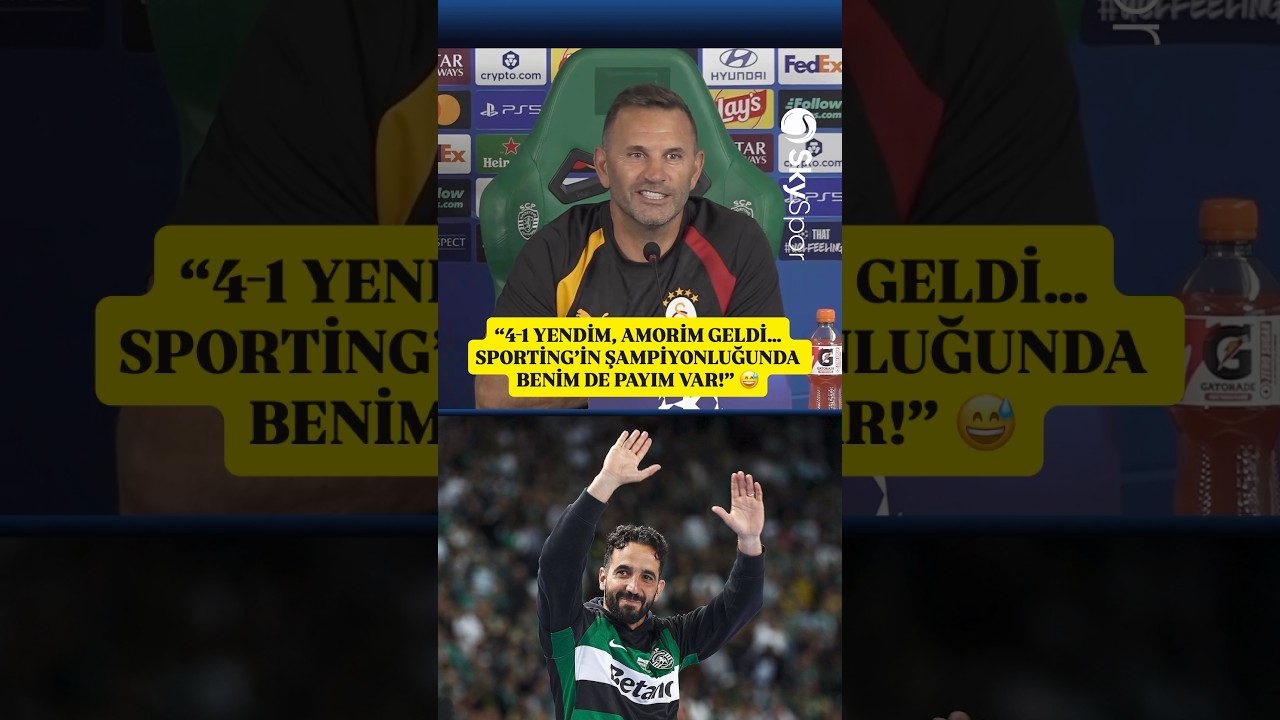 😅 Okan Buruk: “Sporting’in 19 yıl sonra şampiyon olmasında benim de payım olduğunu düşünüyorum…”