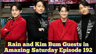 Rain and Kim Bum Guests in Amazing Saturday
