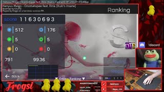 osu! liveplay | Hanyuu Maigo - Onomatopee feat. Riria 6.18☆ +HDDT FC
