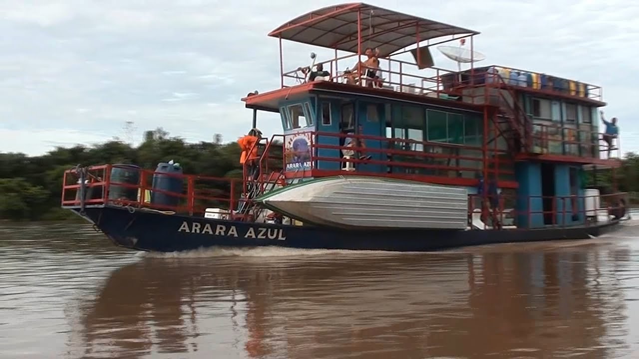 Pescaria Rio Taquari Coxim MS. RETRÔ Chalana Arara Azul Março de 2012
