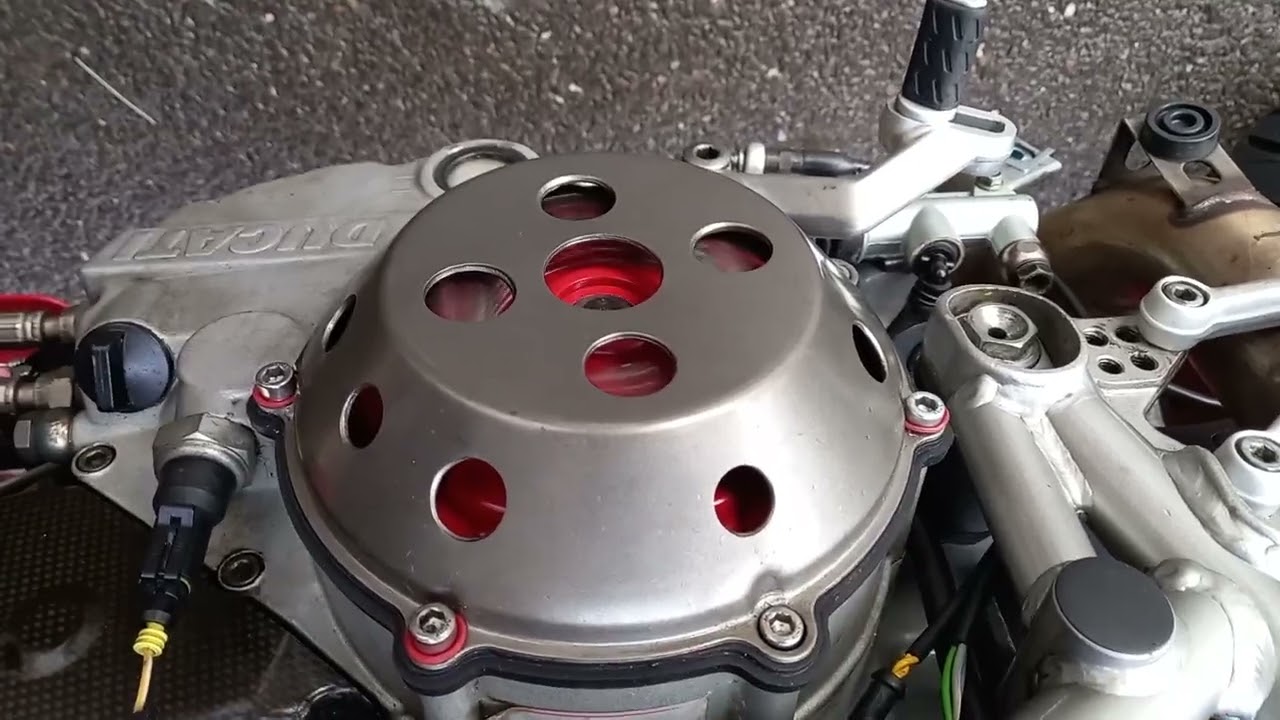 The new sound of the Aluminium clutch basket and Aluminium Friction plates. 