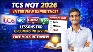TCS NQT 2026 Interview Experience | HR, Coding, MR Questions | Real Insights #tcsnqt2026