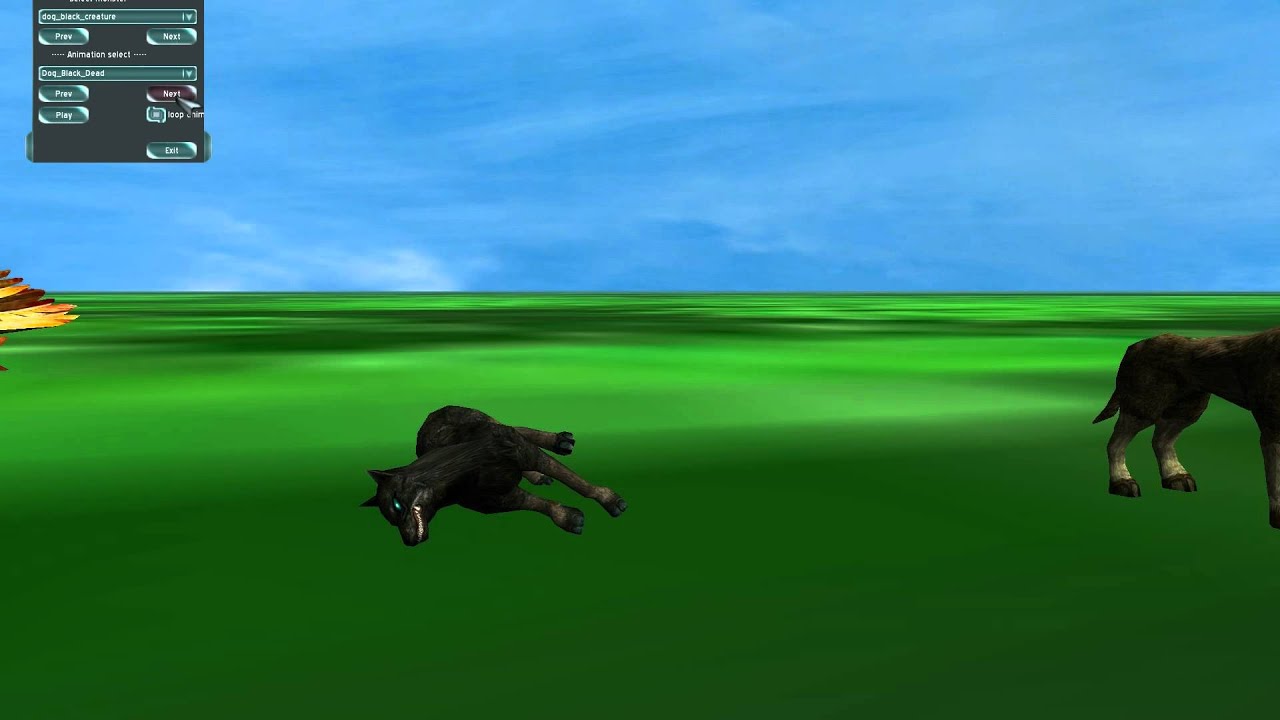 Black Wolfdog mob - Midgard Rising 3D NFT MMORPG