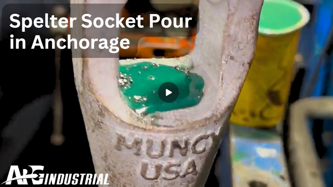 Spelter Socket Pouring in Anchorage - YouTube