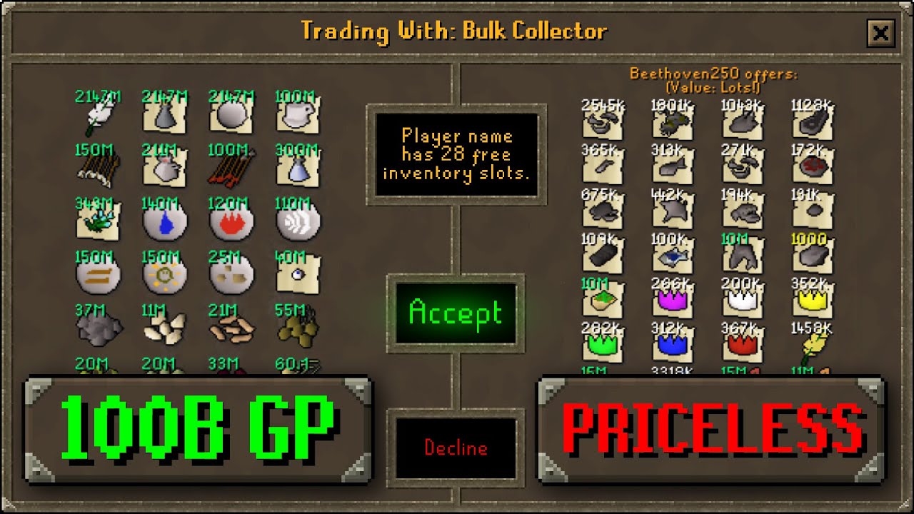 Runescape’s Biggest Collections - YouTube