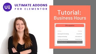 Das Business Hours Widget | Ultimate Addons for Elementor