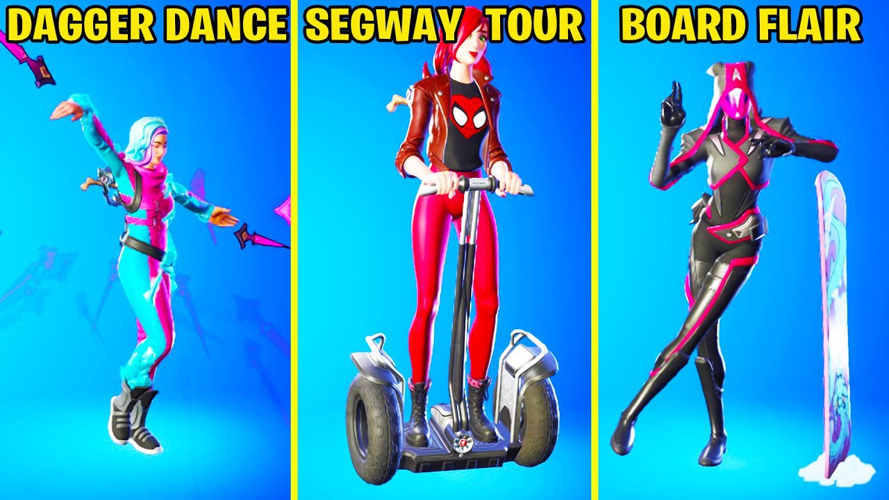All Legendary Fortnite Dances & Emotes! (Conjure Weapon, Segway Tour, Board Flair, Blade Break)