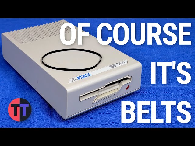 ATARI STフロッピードライブ MFD-11W-5DU D357 動作品 Atari ST SF354 Floppy Drive Repairs - YouTube