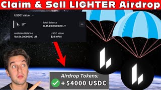 Claim LIGHTER Airdrop - HOW To SELL The Token