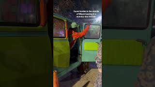 In His Custom Scooby-Doo Mystery Machine Van