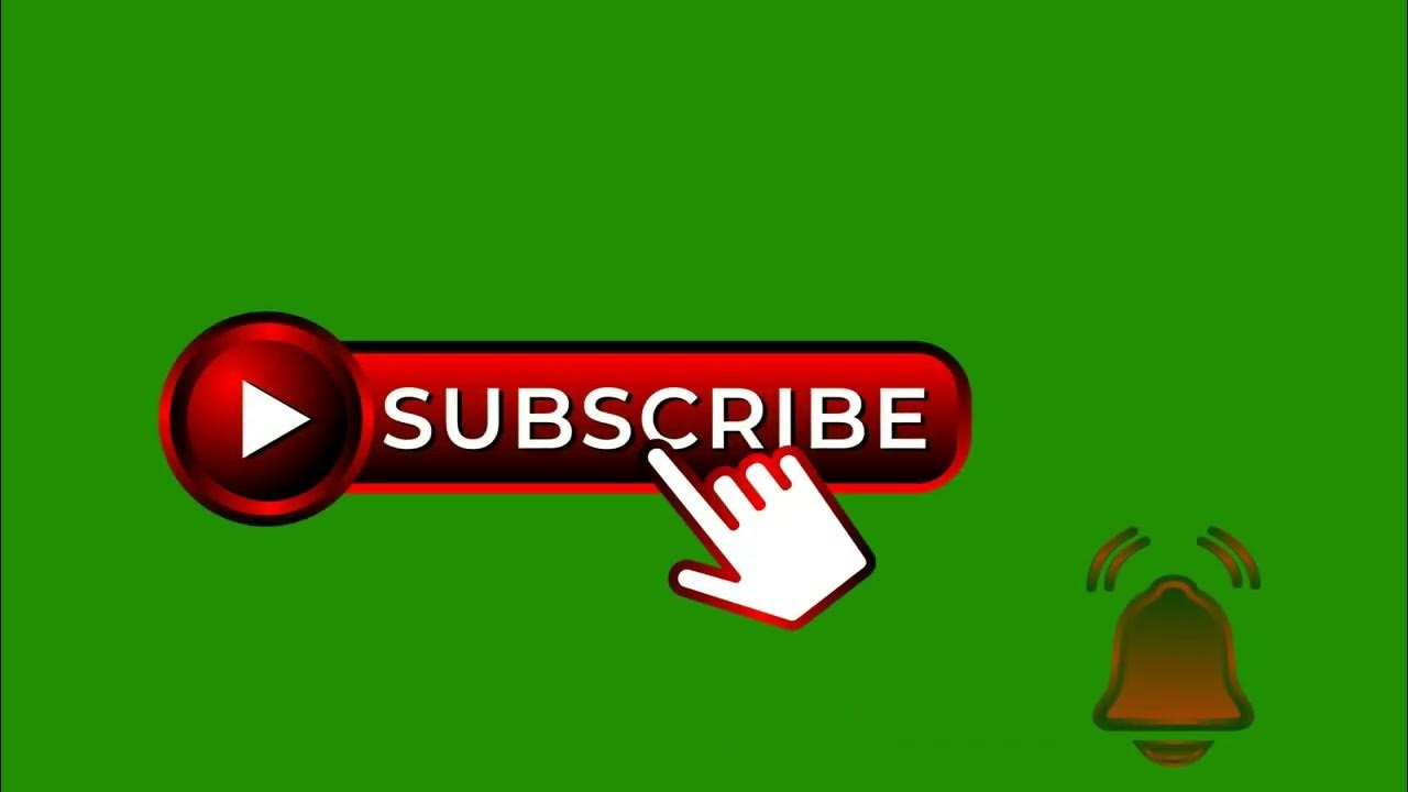 subscribe button green screen background no text free download no