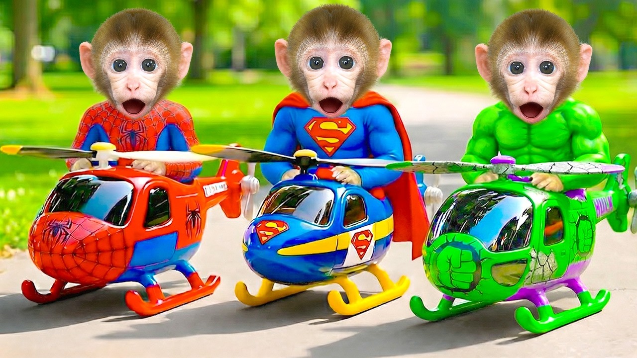 Mono BuBu Se Convierte En Un Superhéroe Y Construye La Granja De Animales | CHOCO Challenge ESP