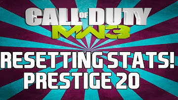 MW3 20th Prestige + Resetting Stats!
