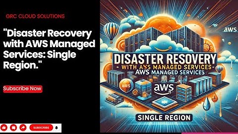 Disaster Recovery with AWS Managed Services | Part 1: Single Region