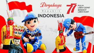 Ondel Ondel Betawi Dan Badut Boboiboy Nyanyi Lagu Hari Merdeka 17 Agustus 1945