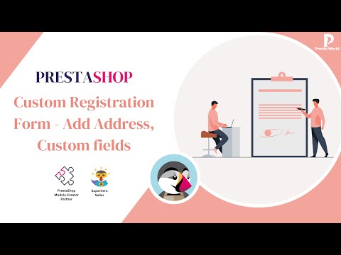 Prestashop Module | Custom Registration Form - Add Address, Custom fields