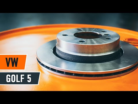 How to change rear brake discs and brake pads VW GOLF 5 TUTORIAL | AUTODOC