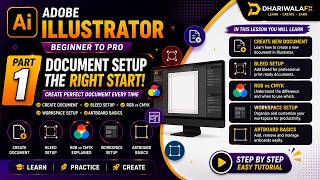 Adobe Illustrator Complete Course | Class 01 - Introduction & Workspace for Beginners