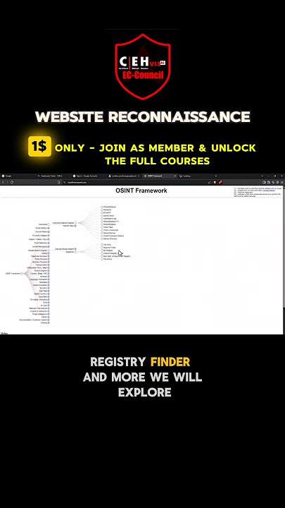 CEH v13 AI | Website Reconnaissance😈 #cehv13 #ai
