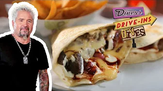 Guy Fieri Blown Away by Taco Joint in a GAS STATION 🌮⛽ | Diners, Drive-Ins and Dives | Food Network