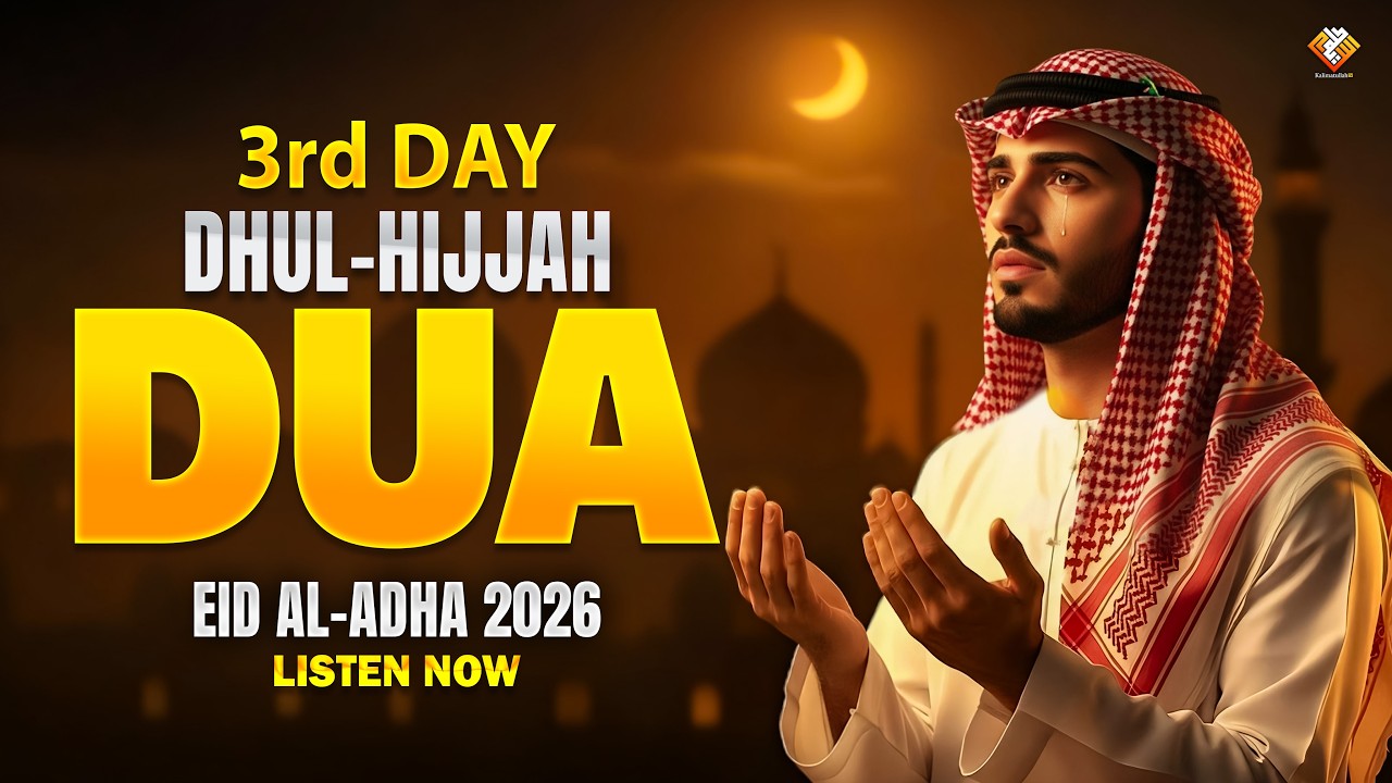 Dhul Hijjah Dua 2026 | Powerful Dua for 3rd Day | (LISTEN NOW) | Sheikh Alaa Aqel