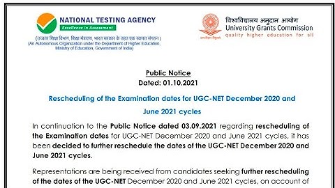 UGC NET Exam 2021 Major Update || New Dates of NTA NET Exam || Reschedule Net Exam 2021