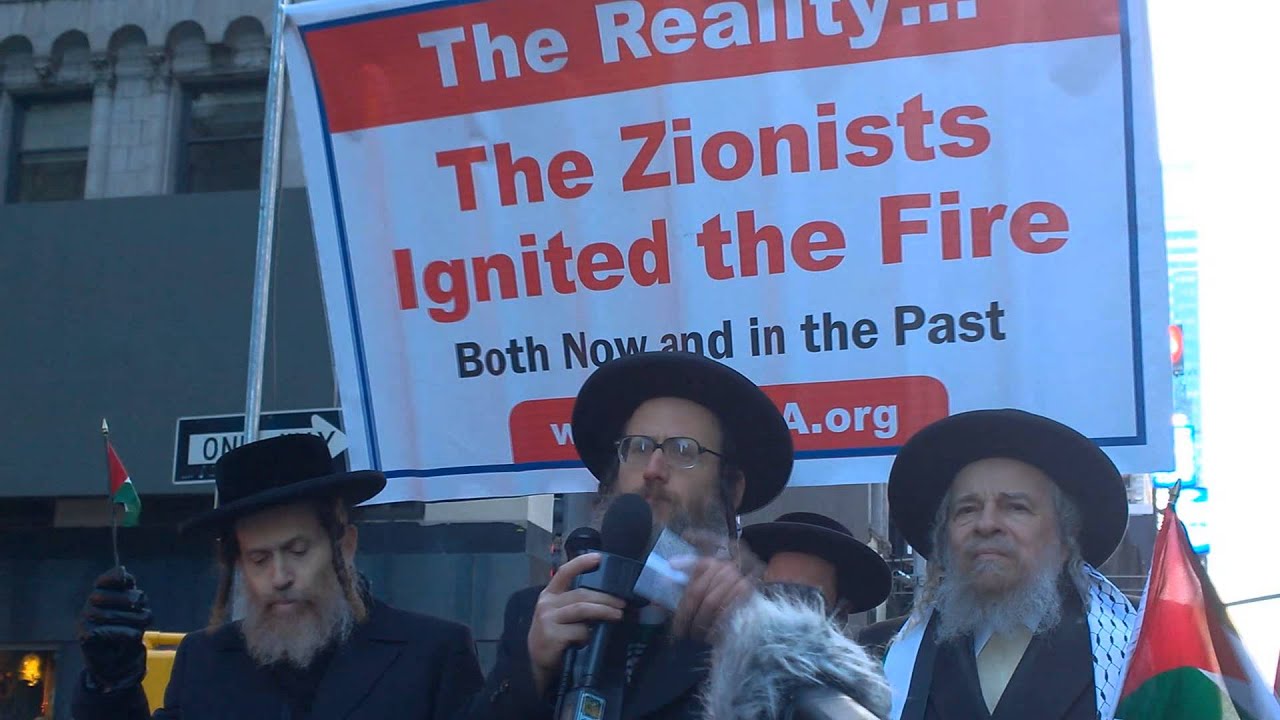 Rabbi speaking at Palestinian rally in Times Square, NYC - YouTube