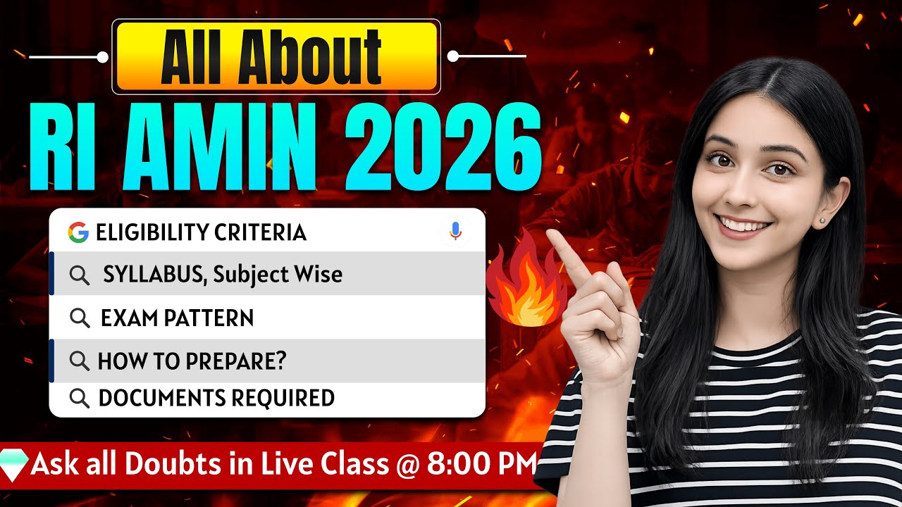 RI AMIN Vacancy 2026 | RI ARI AMIN Eligibility Criteria, Syllabus, Exam Pattern, How To Prepare?