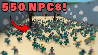 550 NPCs in SQUID GAMES! (Livestream Highlights)