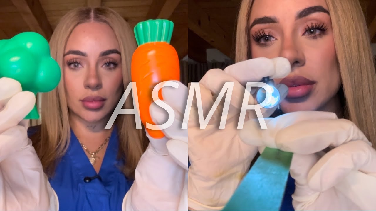 asmr examen de nervios craneales - asmr súper relajante para dormir